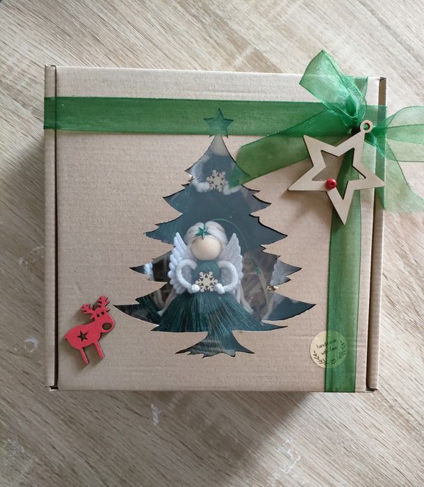 Aniołki na choinkę box świąteczny