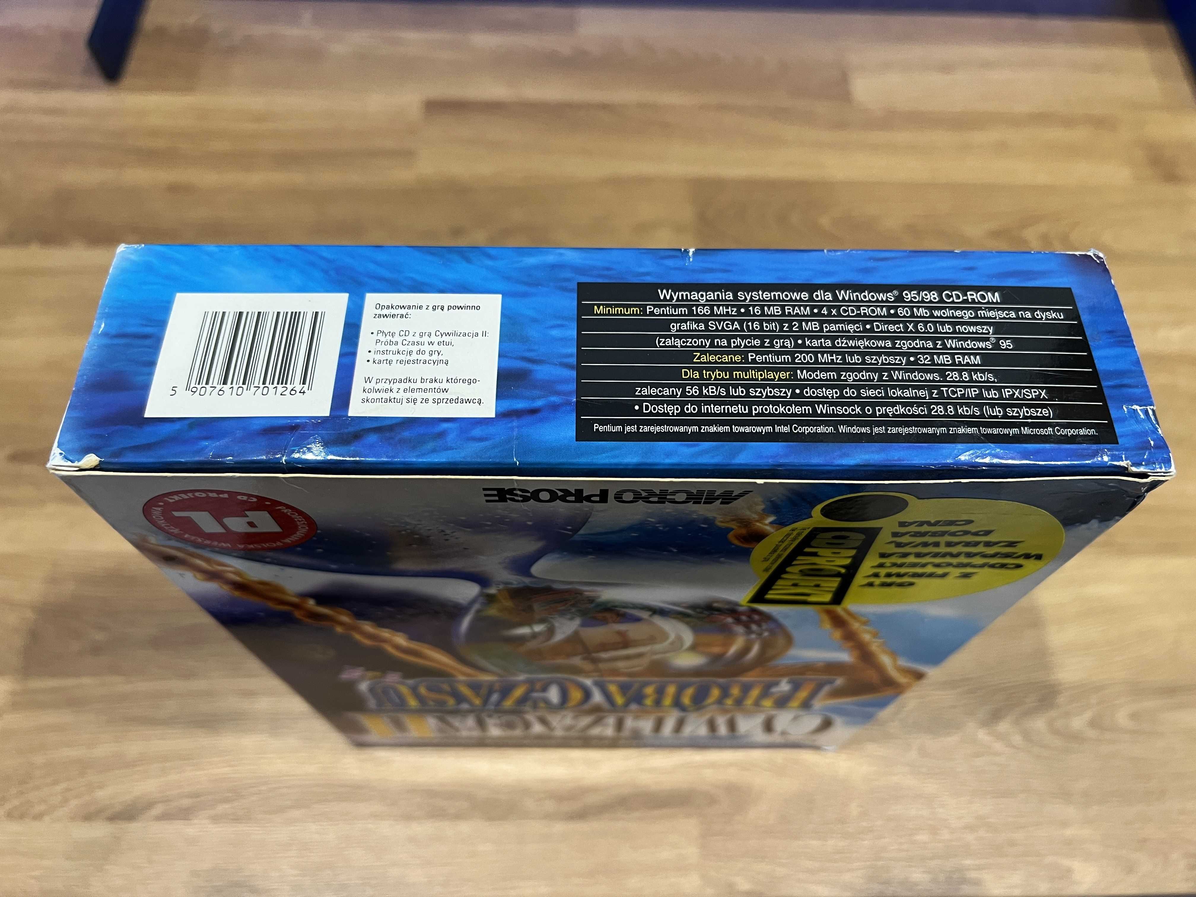 Cywilizacja II Próba Czasu (PC PL 1999) BIG BOX premierowe wydanie CDP