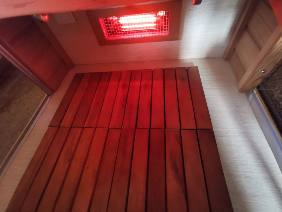 Okazja luksusowa sauna fotelowa infrared jednoosobowa z funkcją masażu