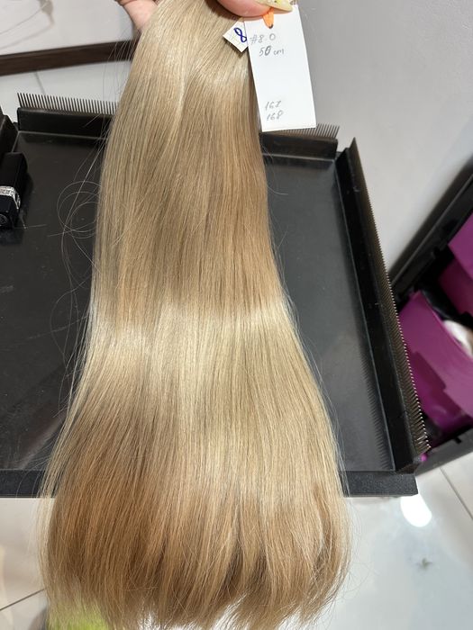 Wlosy sciete 100%naturalne  59cm 79 g