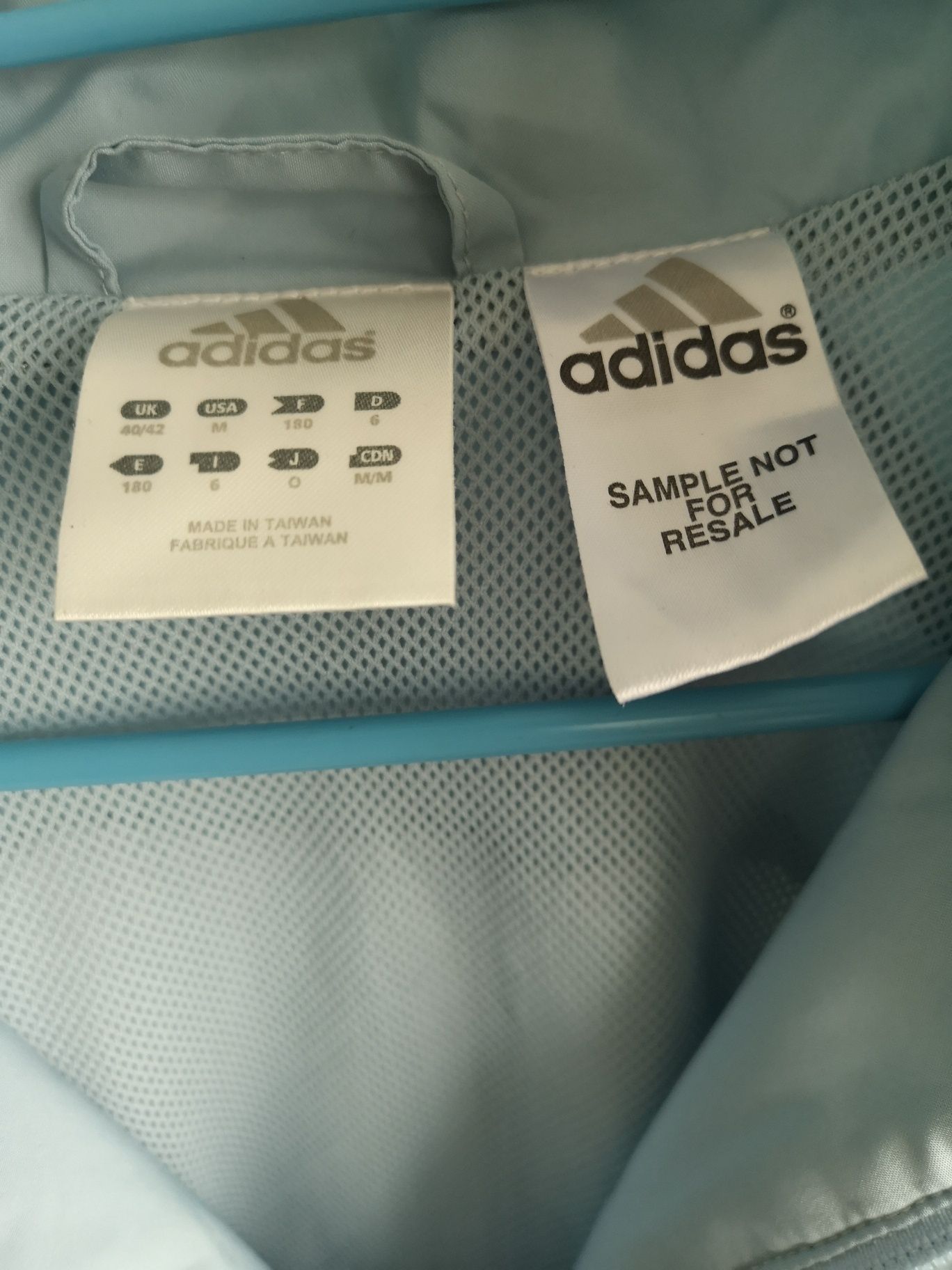 Adidas jasno niebieska błękitna kurtka przejściówka wiosenna M