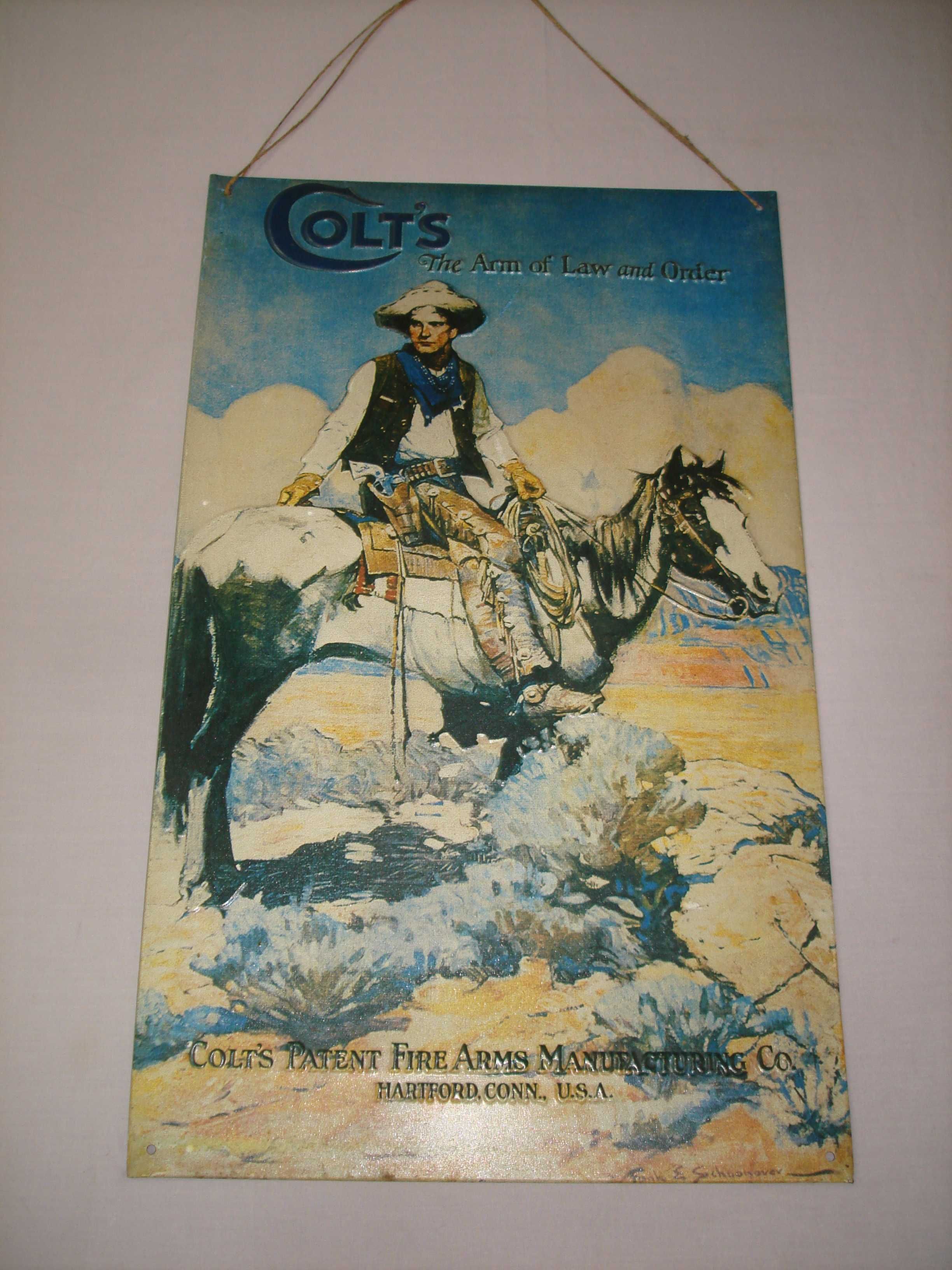 chapa publicitaria Colt's