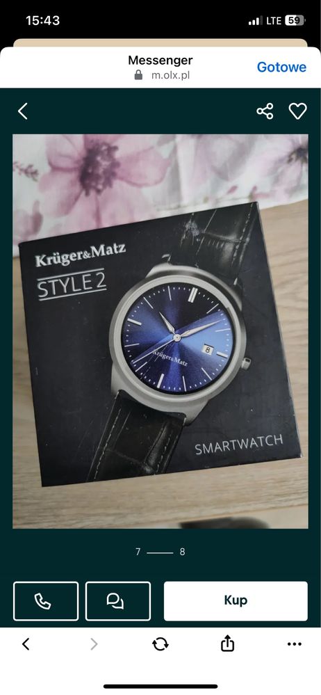 Smartwatch Kruger&Matz, jak nowy!