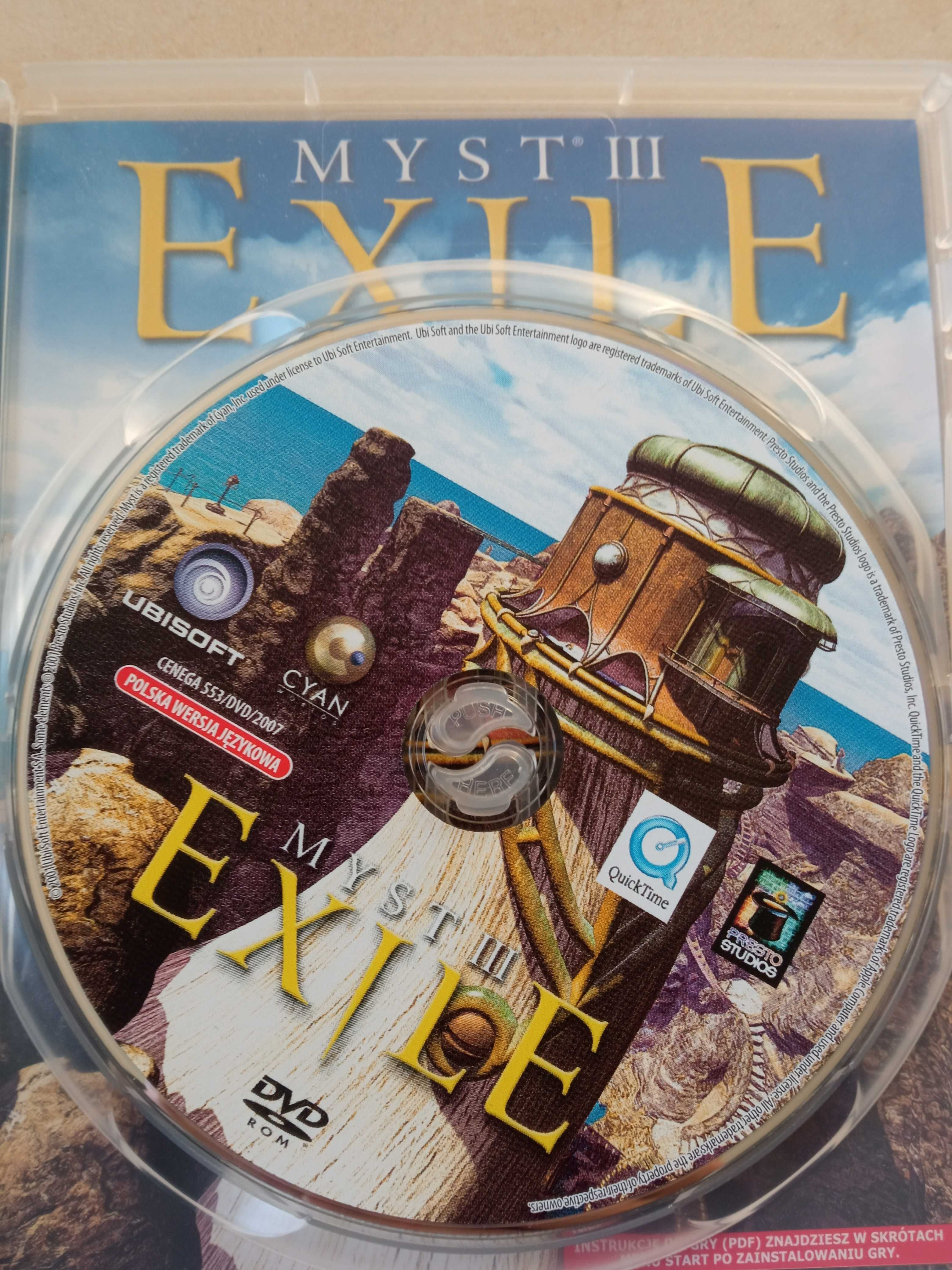 Myst III 3 Exile gra komputerowa na PC Sprawna