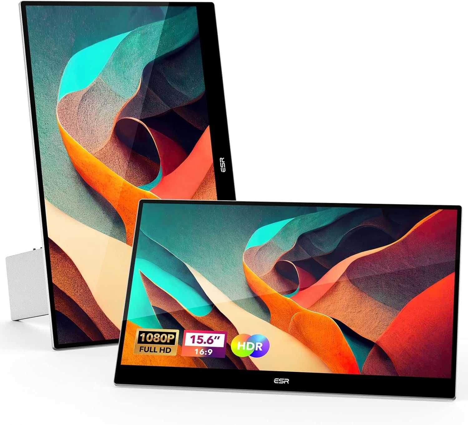 ESR Przenośny monitor do laptopa lub telefonu, 15,6" 1080P HDR