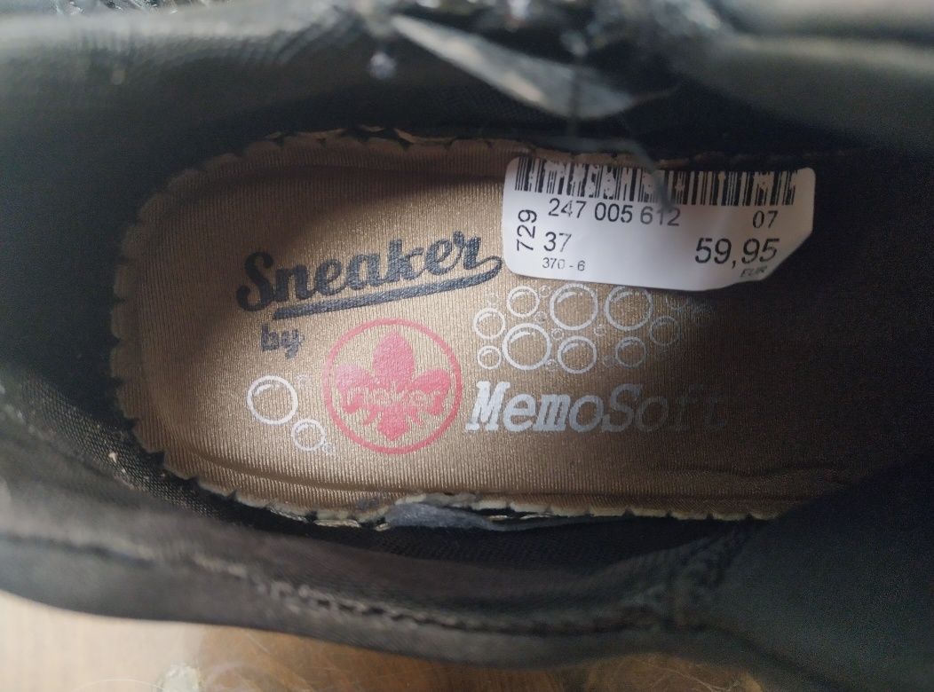 Buty sneakersy półbuty rieker jak NOWE r.37