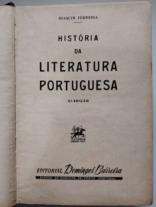História Da Literatura Portuguesa