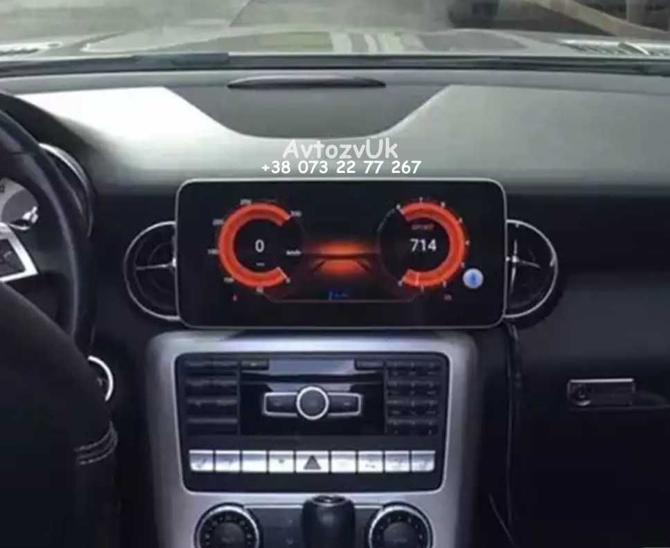 Дисплей Mercedes Benz SLK SLC SL R172 R231 GPS USB Android 14 CarPlay
