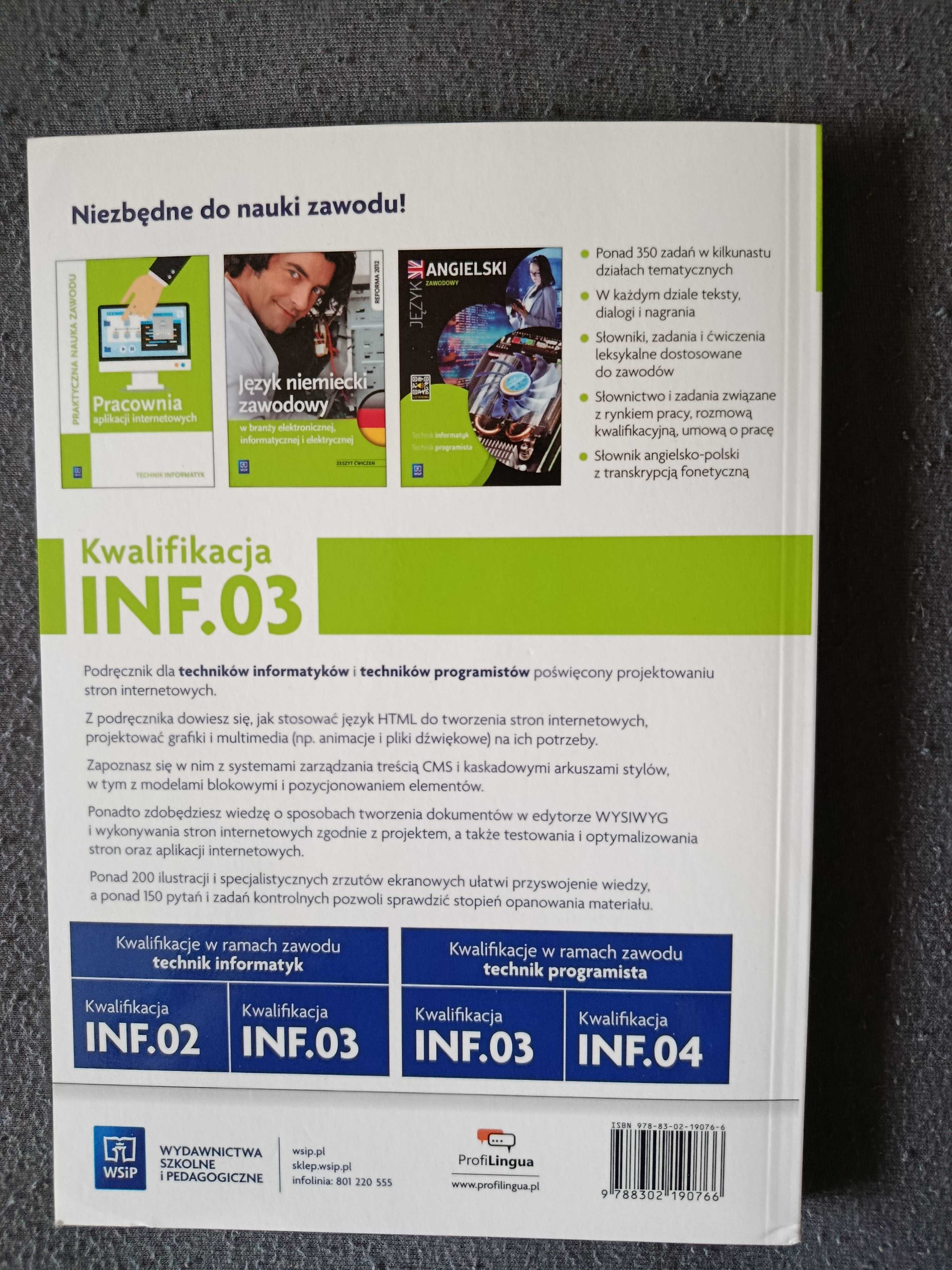 Podręcznik INF.03 cz.1 Technik Informatyk