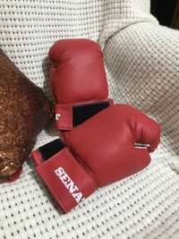 Боксерські рукавиці SENAT 8 унцій, червоні, нові.