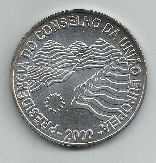 Moeda portuguesa – 1.000$00 escudos de 2000 – Presidência Conselho UE