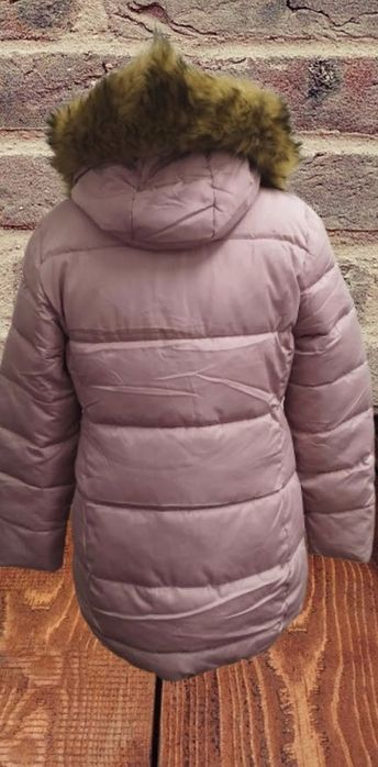 zimowa kurtka damska pikowana z kapturem różowa ocieplana r. l ilquma
