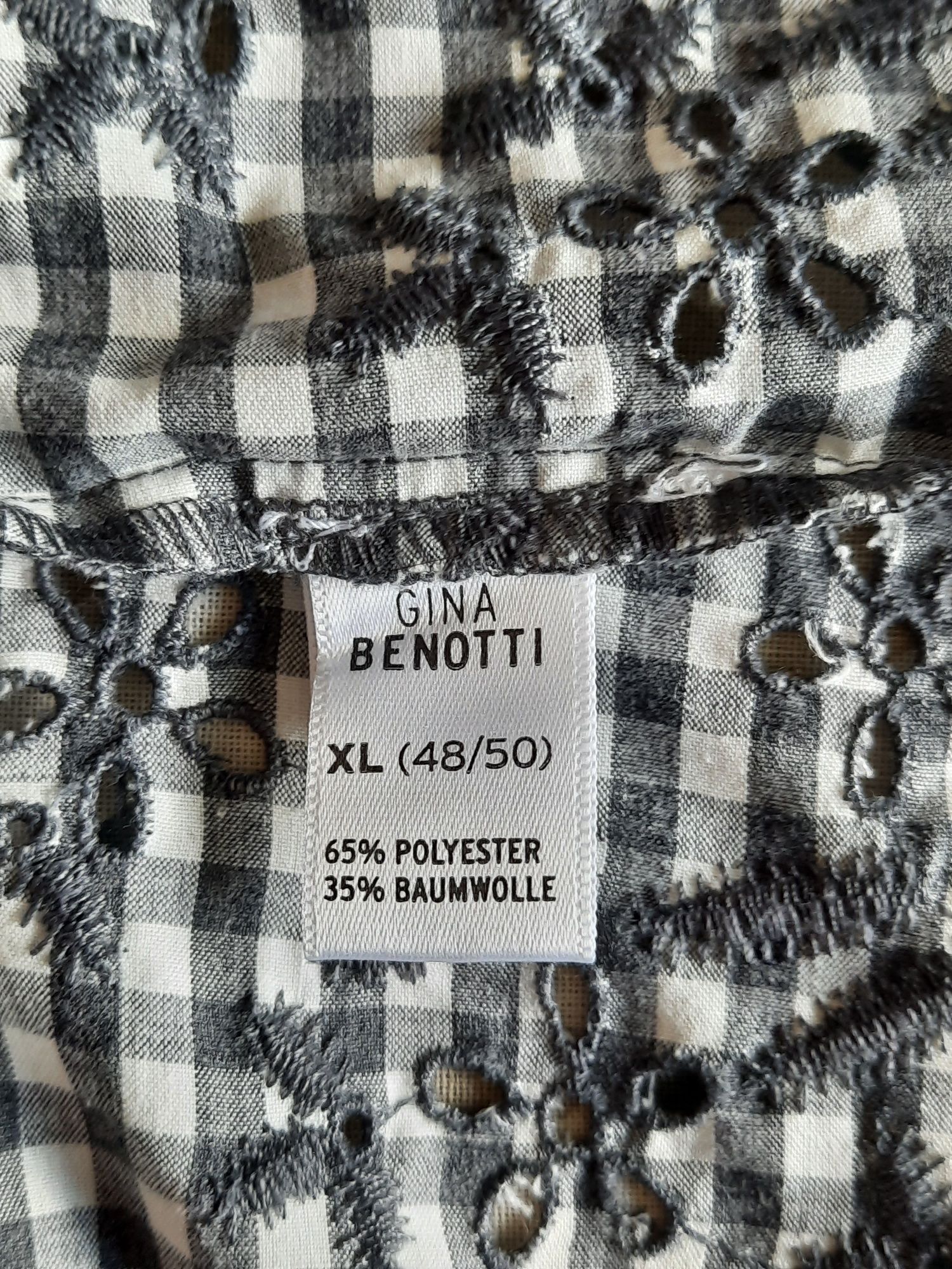 Sukienka szara pepitka Gina Benotti roz.48, 50, XXL