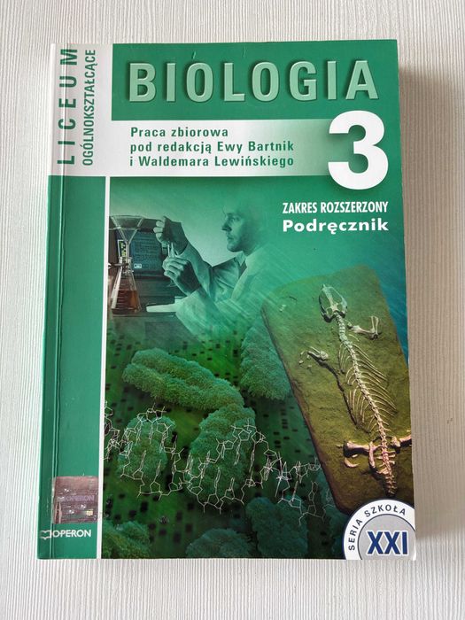Podręcznik do liceum Biologia 3, Operon, Zakres rozszerzony