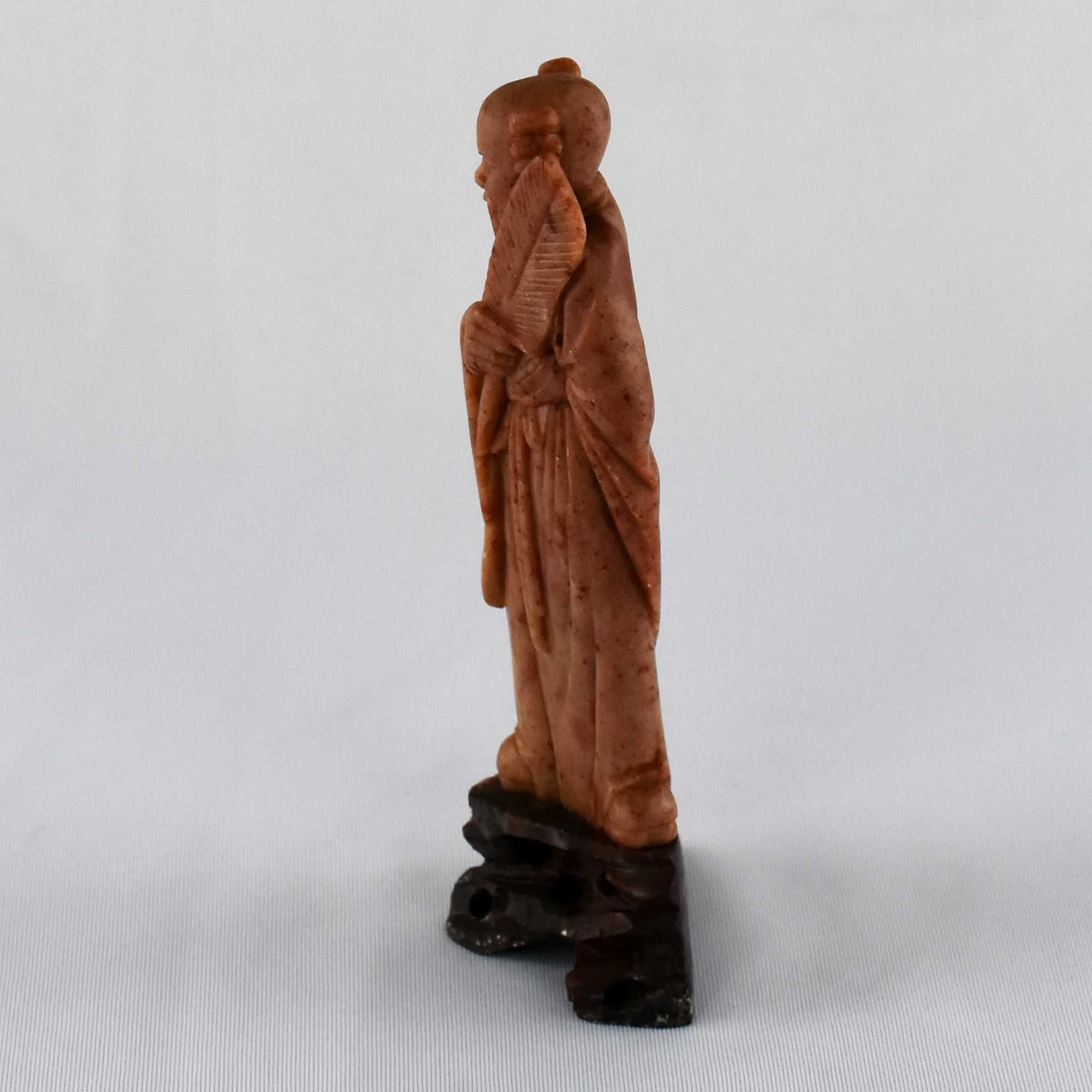 Figura de Imortal, Ancião, Sábio, China, Pedra de Sabão, Circa 1900