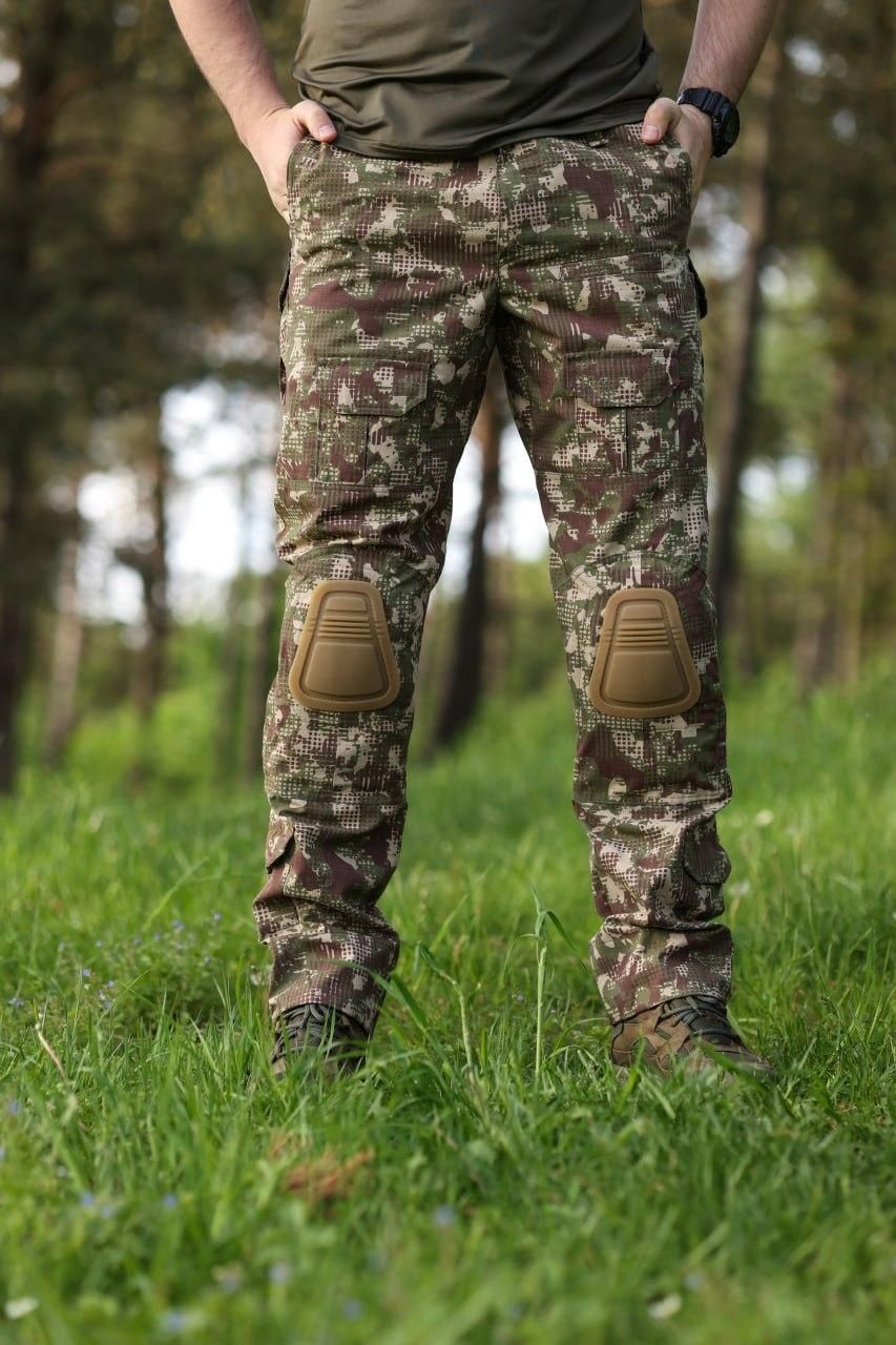Тактичні штани ріпстоп "Хижак" з наколінниками S-4XL