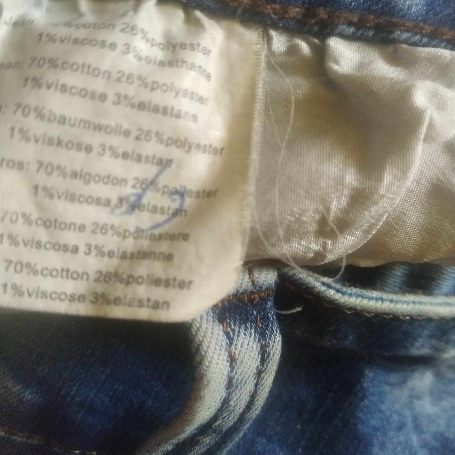 Spodnie damskie jeansowe rozmiar M/L