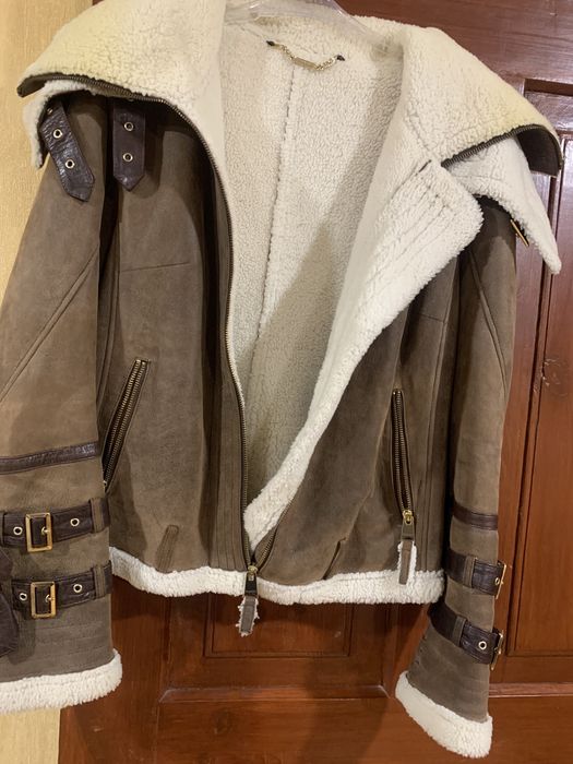 Дубленка - пілотік  натуральне хутро