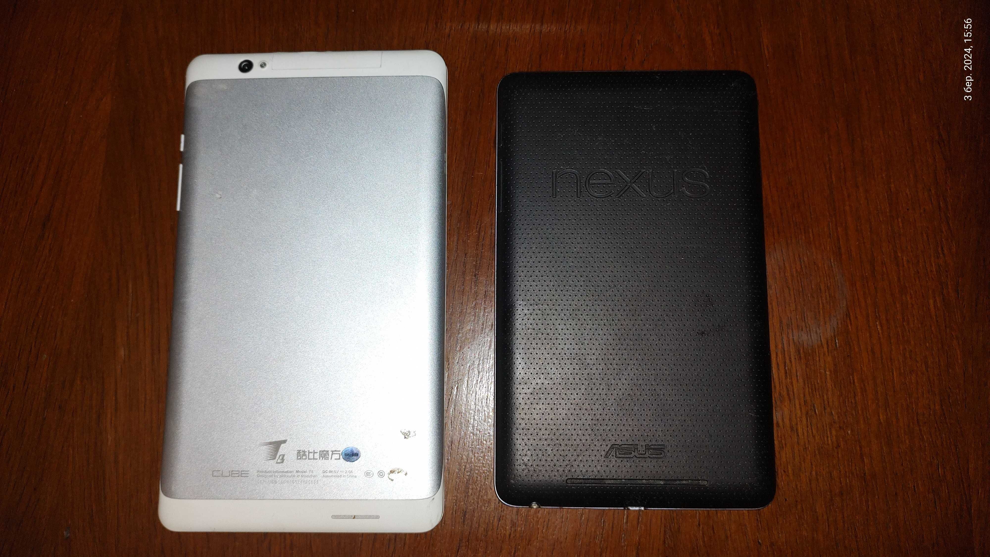Планшети Asus nexus i Cube T8 під відновлення, на запчастини.