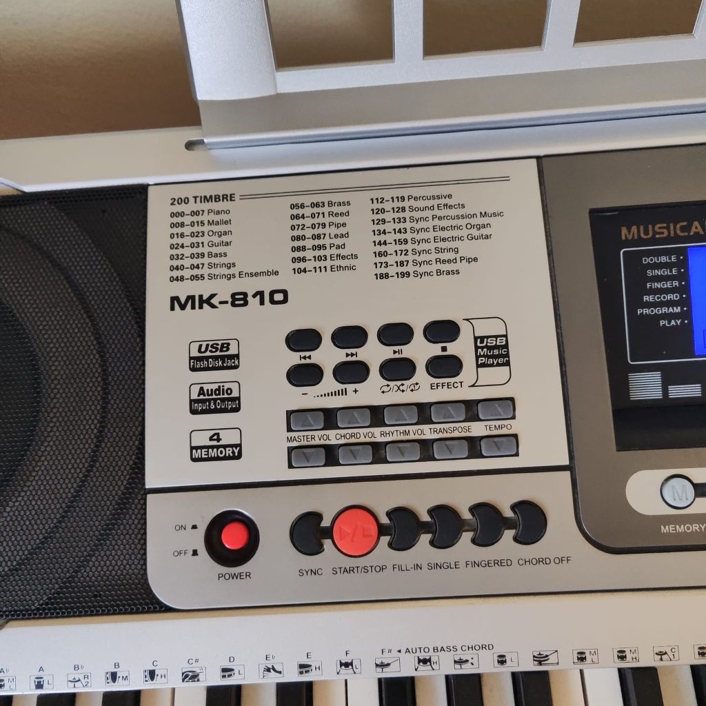 Piano para iniciação cinzento da Stol 61 teclas
