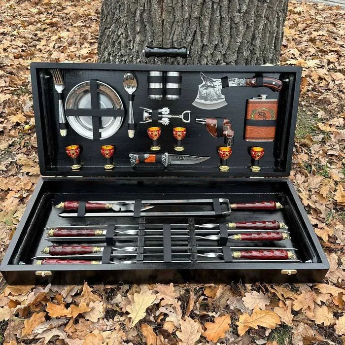 Набр шампурів в кейсі ПАН / подарунок для чоловіка  Лімітований!