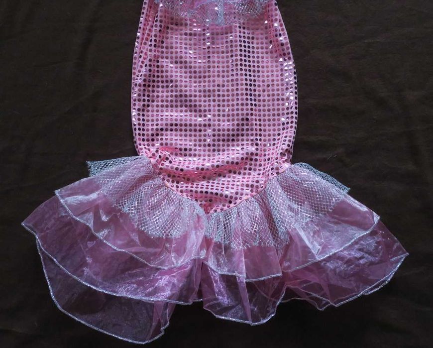 Strój karnawałowy syrenka Arielka r 104, 3-4 lata sukienka syrenka