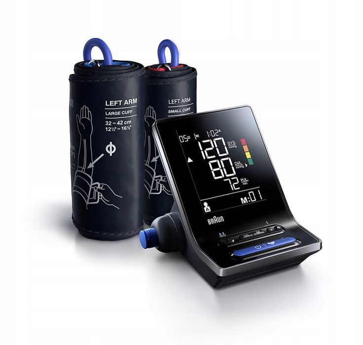 Profesjonalny Ciśnieniomierz Naramienny 2 Mankiety Bluetooth + Gratis