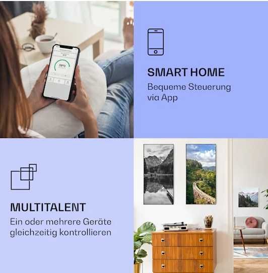 Умный инфракрасный обогреватель Klarstein Wonderwall Air Art Smart