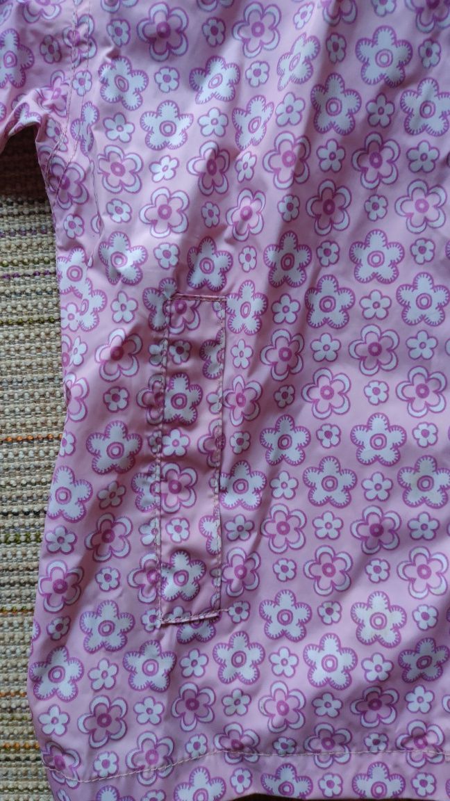 Куртка на девочку 110/116 см розовая дождевик impidimpi