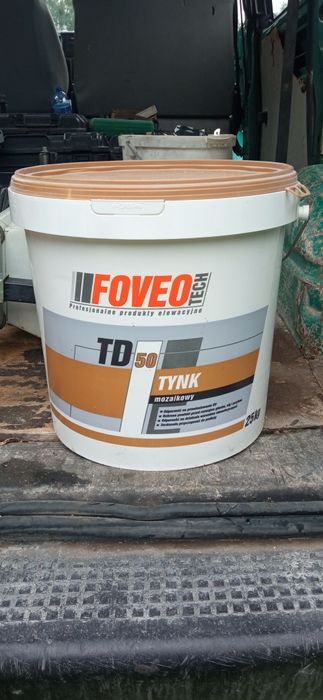 Tynk mozaikowy FOVEO tzw. Żywica 4 wiadra po 25 kg