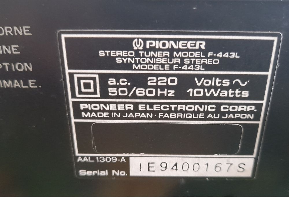 Sintonizador Pioneer