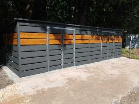 Wiata Śmietnikowa z Panela w Dowolnym Kolorze