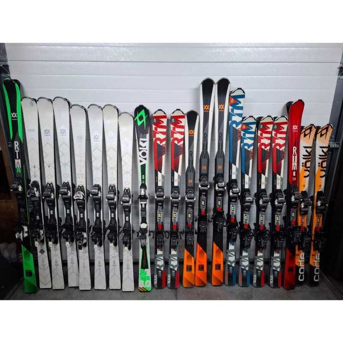 Zestaw  20 par nart zjazdowych Volkl - stan bardzo dobry