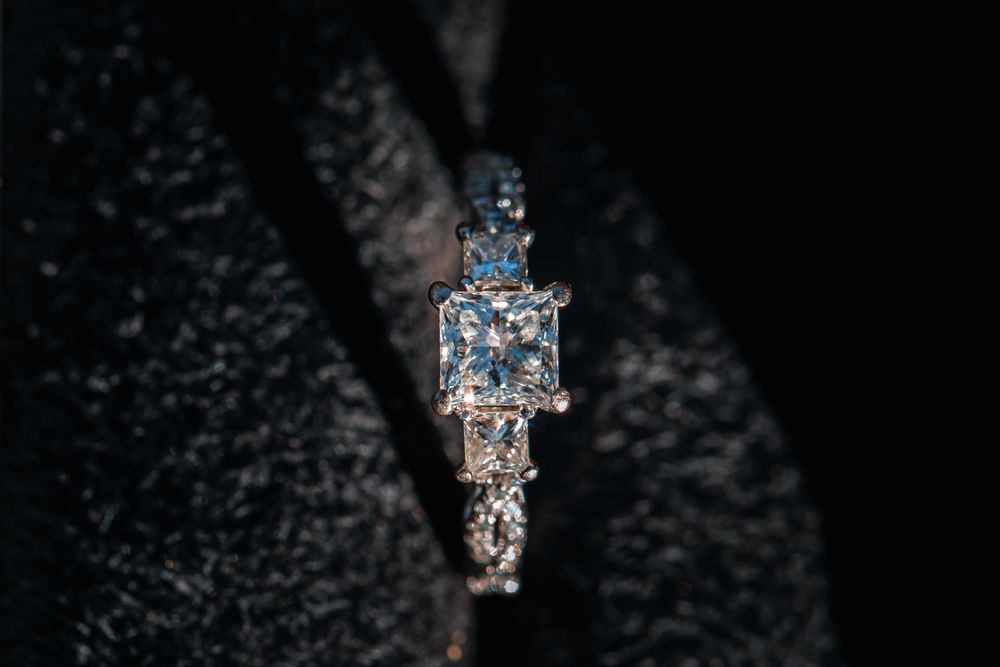 Diamenty brylanty 1.55ct F pierścionek 18K złoto VERRAGIO -50% okazja