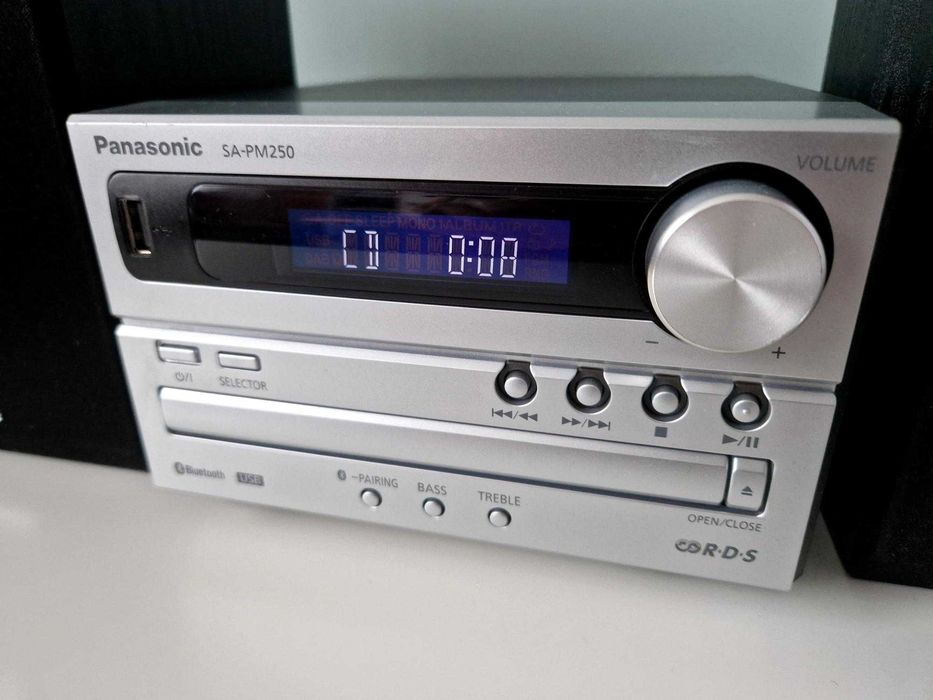 Wieża Panasonic SA-PM250 Bluetooth odrwarzacz CD radio USB kolumny