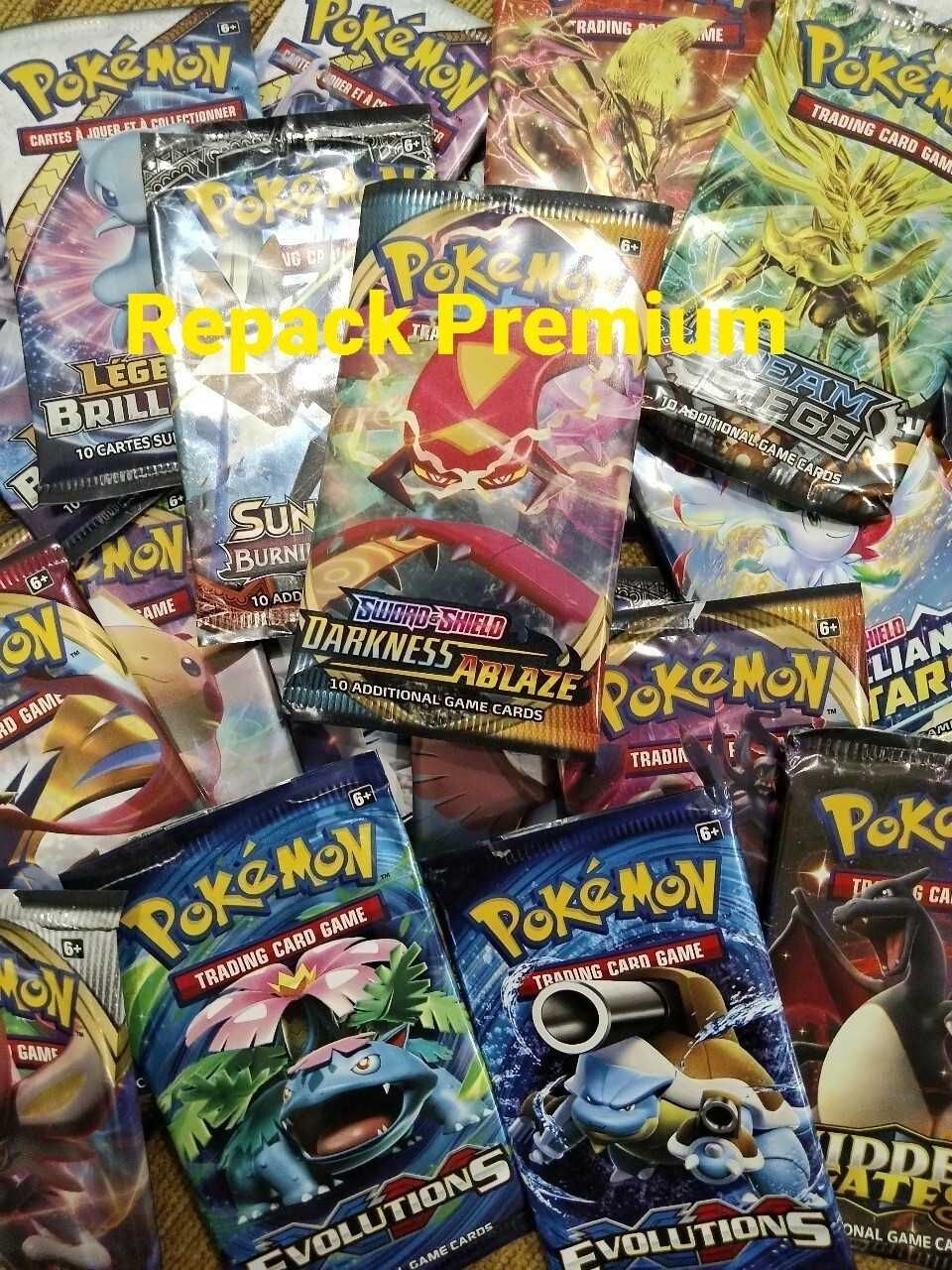 Repack Premium z oryginalnymi kartami Pokemon gwarantowane Holo