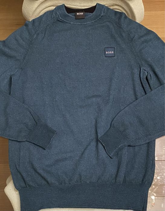 Camisola de Gola Redonda Hugo Boss Lã Virgem 100%
