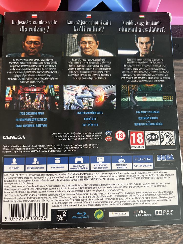 PlayStation Ps 4 Ps 5 Yakuza 6 The Song Of Life Art Edition!