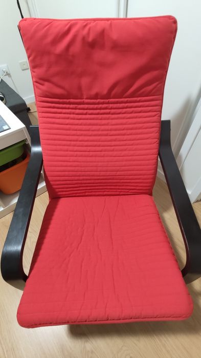 Poltrona IKEA preto-castanho