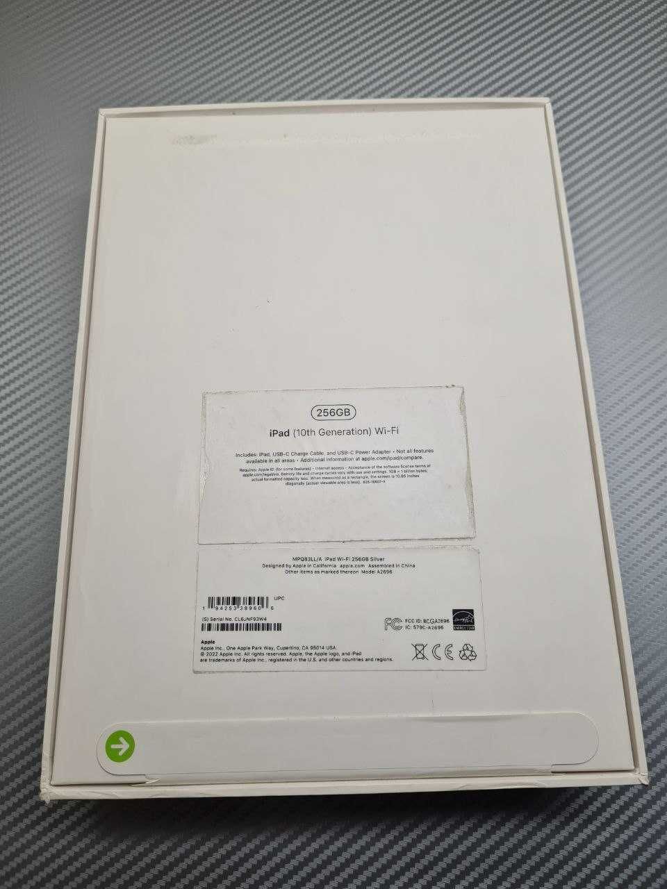 Планшет Apple iPad 10.9 2022 Wi-Fi 256GB Silver (MPQ83)