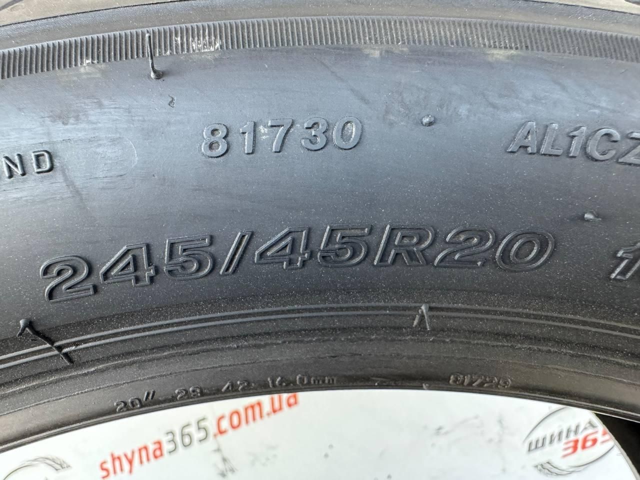 245/45 r20 bridgestone alenza 001 run flat 6mm