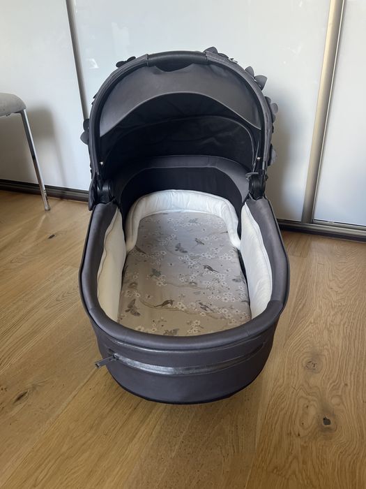 Gondola Cybex Priam 4.0 Lux Carry Cot Simply Flowers gray szara