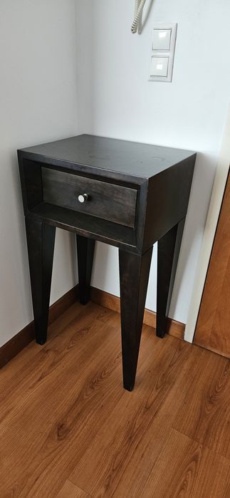 Mesa/Consola com gaveta de madeira maciça