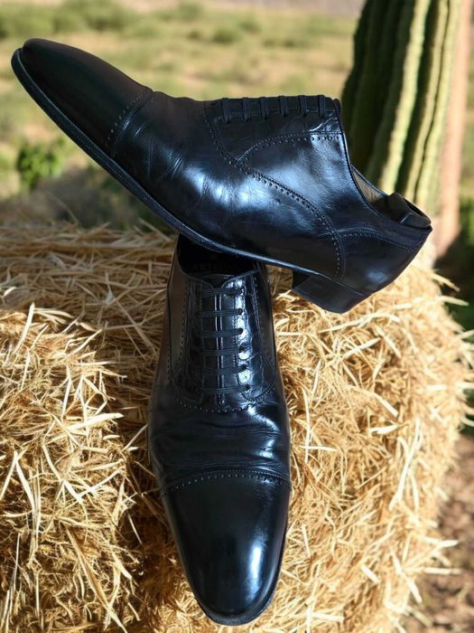 Artioli итальянские туфли мужские со вставками из кожи крокодила