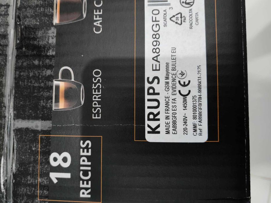 NOWY Ekspres Krups EA898 GFO Kawa mrożona