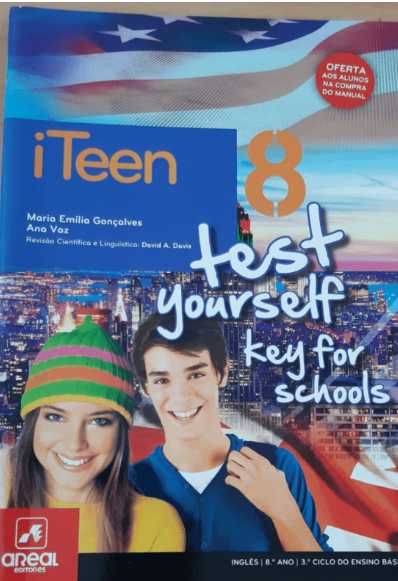 Manual + Caderno de Atividades - Iteen 8 - Inglês - 8.º Ano