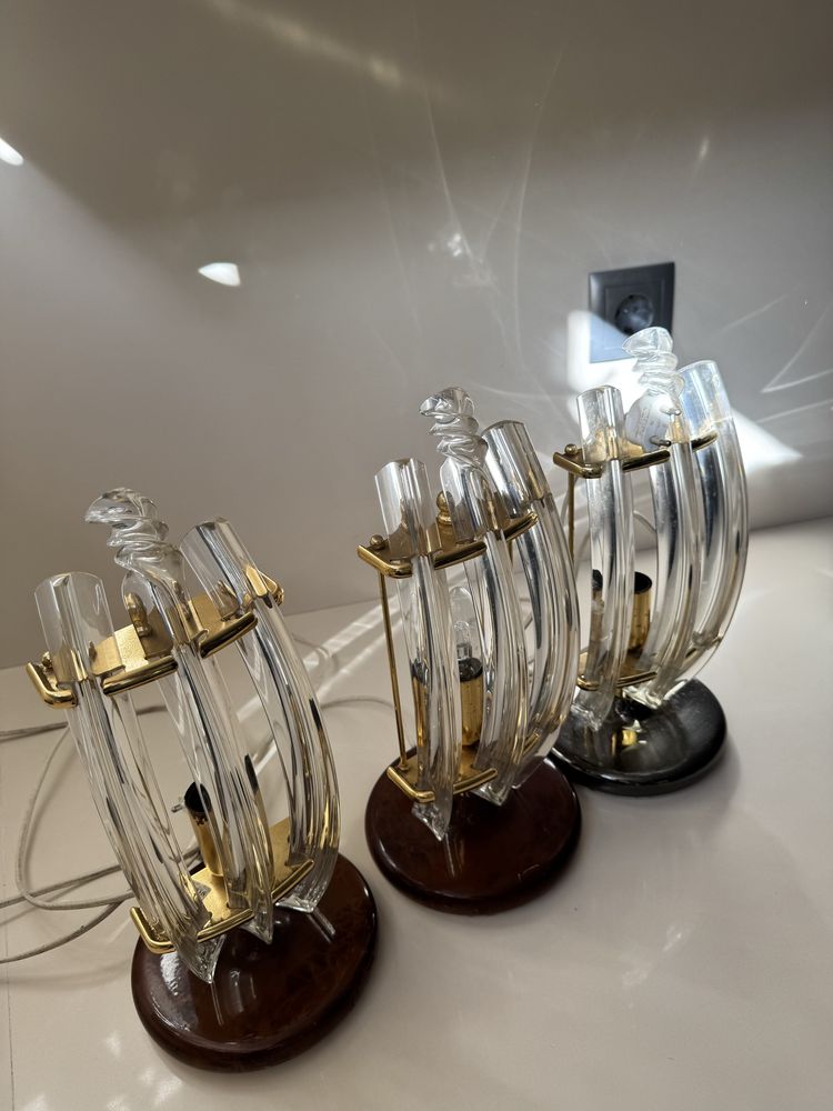 Candeeiros em cristal, como novos