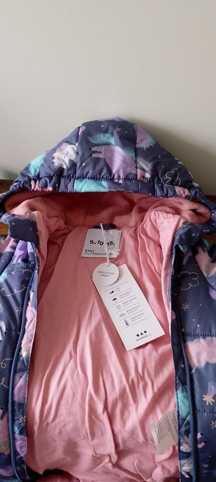 Kombinezon zimowy dla dziewczynki NOWY 74