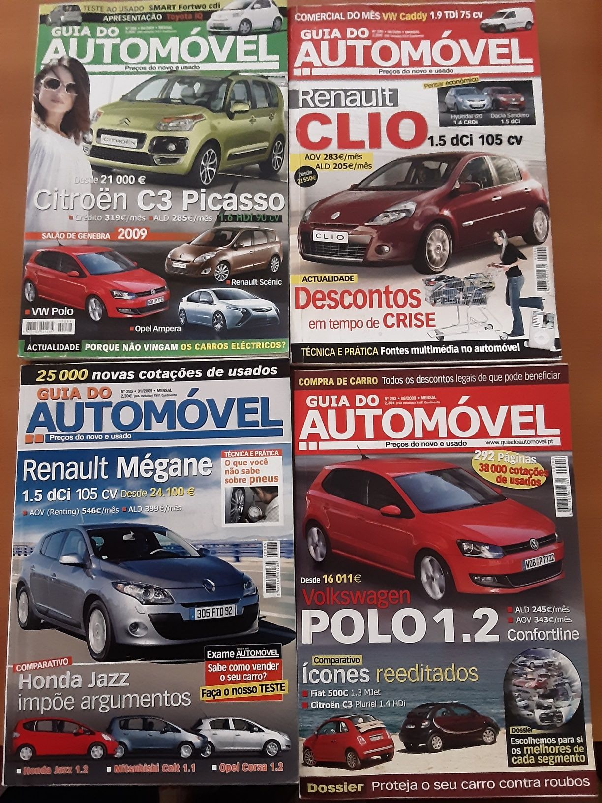 Revistas Guia do Automóvel de 2004 a 2012