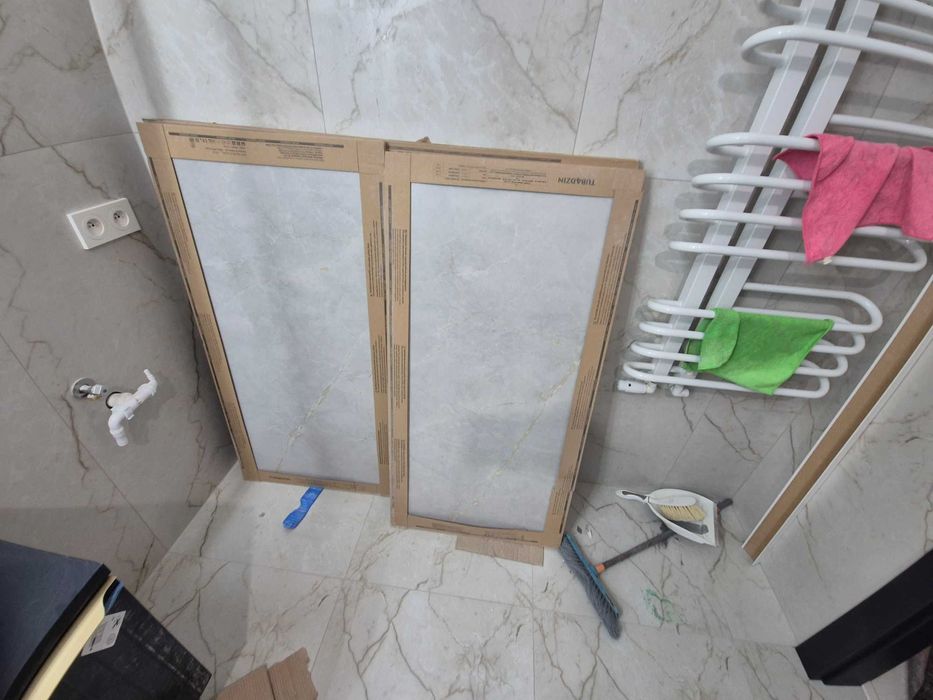 Plytki gresowe Tubadzin Shinestone White Mat 119,8x59,8 i 119,8x119,8